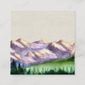 Mountain Wedding Hotel Unterkunftskarten Begleitkarte (Rückseite)