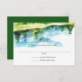 Mountain Wedding Invitation Response Card Dankeskarte (Vorne/Hinten)
