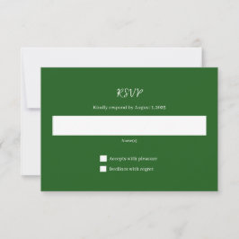 Mountain Wedding Invitation Response Card Dankeskarte