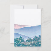 Mountain Wedding Invitation Suite - RSVP Card Karte (Rückseite)