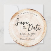 Mountain Wedding Nature Themed Woodcut Foto Einladung (Vorderseite)