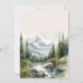 Mountain Wedding Party Brautparty Einladung (Rückseite)