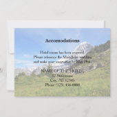 Mountain Wedding Swiss Eiger Informationen Einladung (Rückseite)