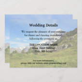 Mountain Wedding Swiss Eiger Informationen Einladung (Vorne/Hinten)