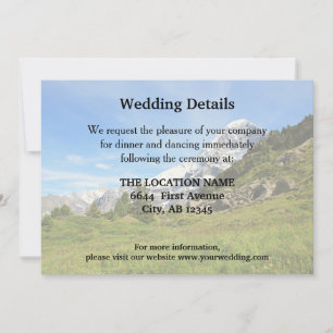 Mountain Wedding Swiss Eiger Informationen Einladung