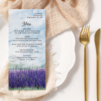 Mountain Wedding Wassercolor Lavendel Landschaft