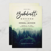 Mountain Weekend Bachelorette Einladung (Vorne/Hinten)