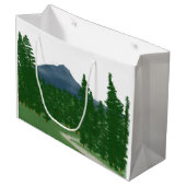 Mountain Wiese Trail Große Geschenktüte (Vorderseite Schrägansicht)