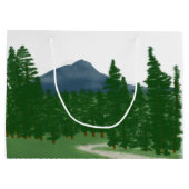 Mountain Wiese Trail Große Geschenktüte (Rückseite)