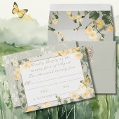 Mountain Wildblume Garden Wedding RSVP Card Karte