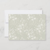 Mountain Wildblume Garden Wedding RSVP Card Karte (Rückseite)
