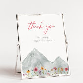 Mountain Wildblume Vielen Dank, dass Sie unterzeic