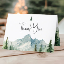 Mountain Wilderness Baby Dusche Danke Karte