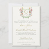 Mountain Wildflower Garden Wedding Invitation Einladung (Vorderseite)