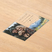Mountain Wildflowers Photo Wedding Save The Date Acryleinladungen (Ablage )