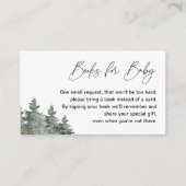 Mountain Winter Baby Duschbücher für Babykarten Begleitkarte (Vorderseite)