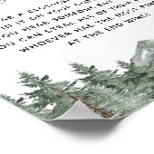 Mountain Winter Baby Dusche Say Baby Game nicht Poster (Ecke)