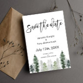 Mountain Winter Save the Date Einladung