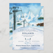 Mountain Winter Skiing Bar Mitzvah (Vorne/Hinten)