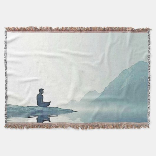 Mountain Zen Friedlich Meditation Design Decke (Vorderseite)