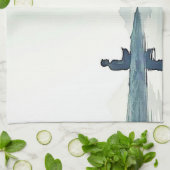 Mountain Zen Friedlich Meditation Design Geschirrtuch (Gefaltet)