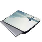 Mountain Zen Friedlich Meditation Design Laptopschutzhülle (Vorne Knopf)