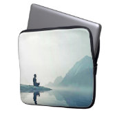 Mountain Zen Friedlich Meditation Design Laptopschutzhülle (Vorderseite Links)