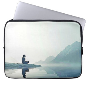 Mountain Zen Friedlich Meditation Design Laptopschutzhülle