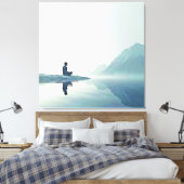 Mountain Zen Friedlich Meditation Design Leinwanddruck (Insitu (Schlafzimmer))