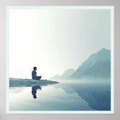 Mountain Zen Friedlich Meditation Design Poster (Vorne)