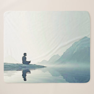 Mountain Zen Friedlich Meditation Design Sherpadecke