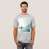 Mountain Zen Friedlich Meditation Design T-Shirt (Vorne ganz)