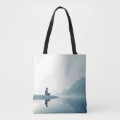 Mountain Zen Friedlich Meditation Design Tasche (Vorderseite)