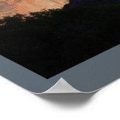 Mountain Zion National Park Poster (Ecke)