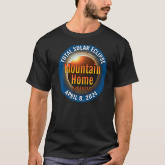 Mountain Zuhause Arkansas AR Total Solar Eclipse 2 T-Shirt