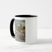 Mountain Zuhause, Idaho - Große Letter Scenes Tasse (Vorderseite Links)