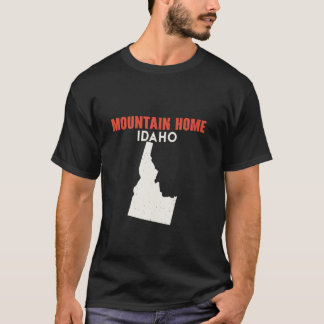 Mountain Zuhause Idaho USA Staat Amerika Reisen Id T-Shirt