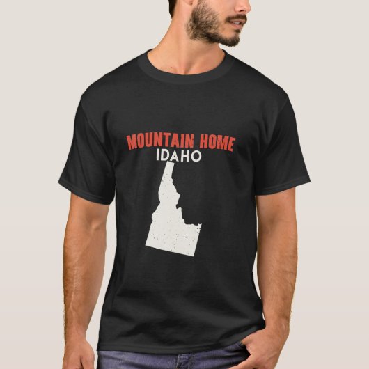 Mountain Zuhause Idaho USA Staat Amerika Reisen Id T-Shirt (Vorderseite)