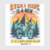 Mountainbike-Abenteuer Aufkleber (Blatt)