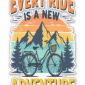 Mountainbike-Abenteuer Aufkleber (Vorderseite)