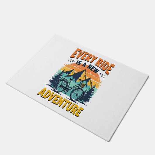 Mountainbike-Abenteuer Fußmatte (Schrägansicht)