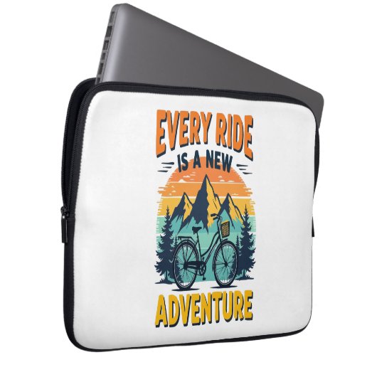 Mountainbike-Abenteuer Laptopschutzhülle (Vorne Rechts)