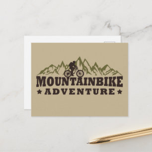 Mountainbike-Abenteuer - Mountainbike Feiertagspostkarte