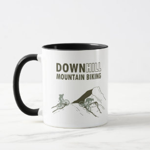 Mountainbike-Abfahrt Tasse