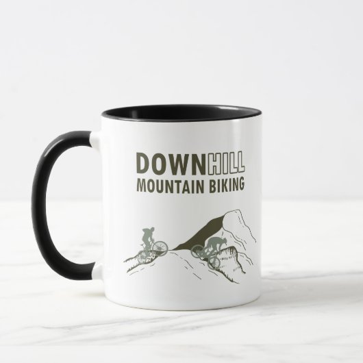 Mountainbike-Abfahrt Tasse (Links)