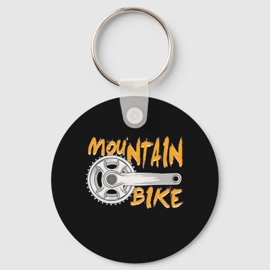 Mountainbike Art Schlüsselanhänger (Vorderseite)