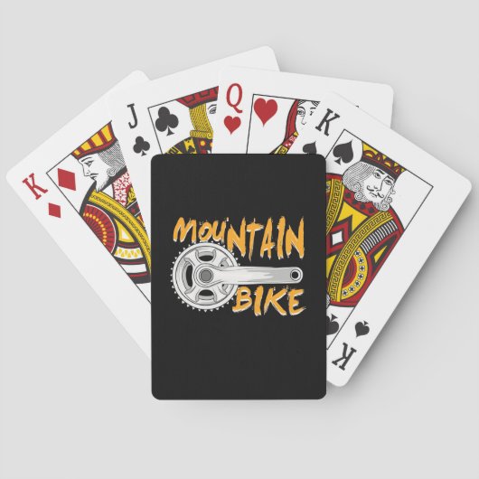 Mountainbike Art Spielkarten (Rückseite)