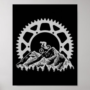 Mountainbike-Ausrüstung Retro Vintage Fahrrad Bike Poster