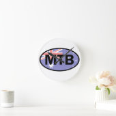 Mountainbike Australische Flagge Runde Wanduhr (Zuhause)