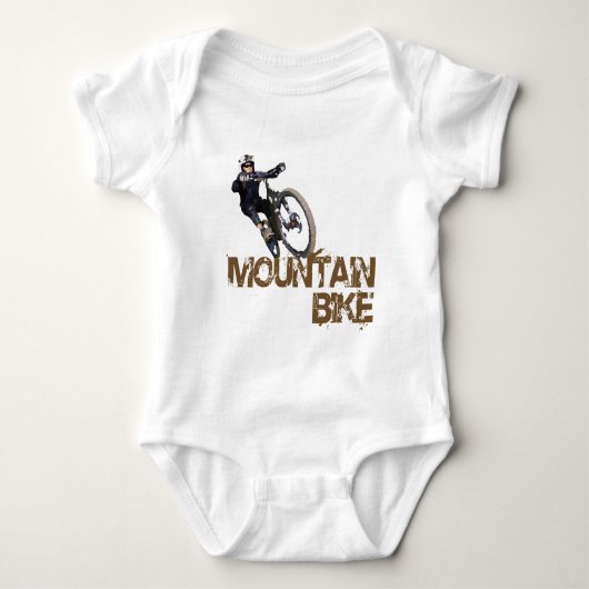 Mountainbike Baby Strampler (Vorderseite)